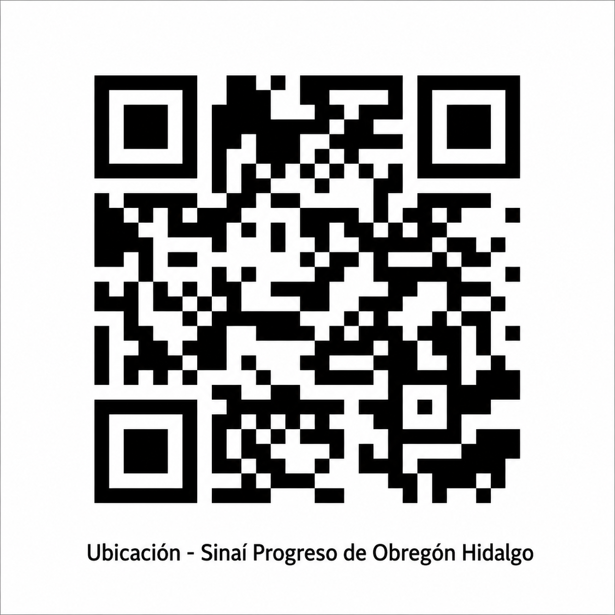 QR ubicación Iglesia Sinaí